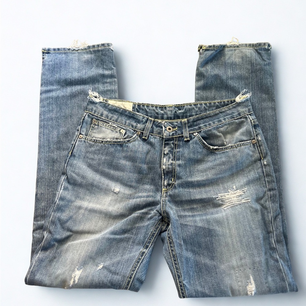 Dondup “John” Distressed Straight Leg Jeans – Made in Italy – Size 28 - Picture 5 of 7